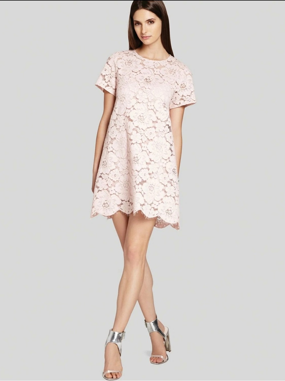 BCBGMaxAzria Pink Lace Dress Diane Dress M Summer Dress BCBG Max Azria GUC